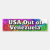 USA Out of Venezuela  Bumpersticker (Voorkant)