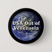 USA out of Venezuela Button (Voorkant)
