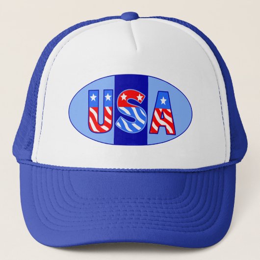 USA Oval Trucker Pet (Voorkant)