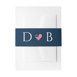 USA Paar Bruiloft Uitnodigingen Wikkel