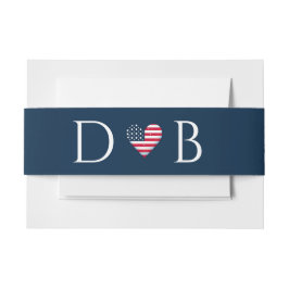 USA Paar Bruiloft Uitnodigingen Wikkel