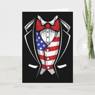 Usa Pak Tuxedo Patriottisch 4 juli Vlag Amerika Kaart
