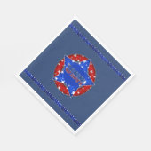 USA Paper Napkins Red, White, Blue Servet (Hoek)