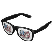 USA Party Sunglasses Retro Zonnebril (Gekanteld)