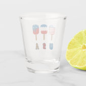 USA Patriot Juli 4th Independence Day Popsicles Shot Glas (Achterkant)