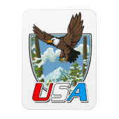 USA Patriot logo Magneet (Verticaal)