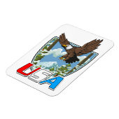 USA Patriot logo Magneet (Linkerzijde)