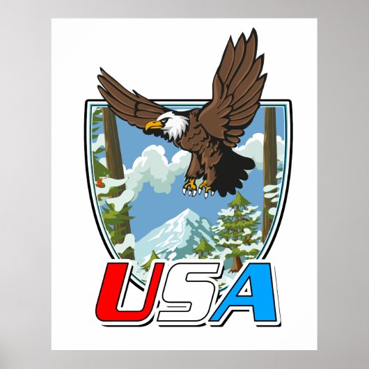 USA Patriot logo Poster (Voorkant)