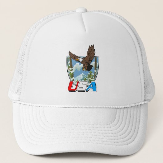 USA Patriot logo Trucker Pet (Voorkant)