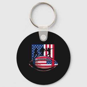 Usa Patriot Of American Football 4 juli Ameri Sleutelhanger