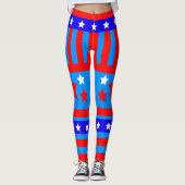 USA Patriot Stars and Stripes Leggings (Voorkant)