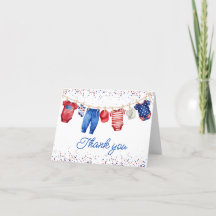 USA Patriotic All American Baby Rood Wit en Blauw