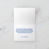 USA Patriotic All American Baby Rood Wit en Blauw Bedankkaart (Binnen)