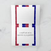 USA Patriotic AmericaHartelijk dank, Kaart (Binnen)