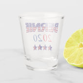 USA Patriotic Bernie 2020 Shot Glas (Achterkant)