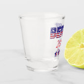 USA Patriotic Bernie 2020 Shot Glas (Links)