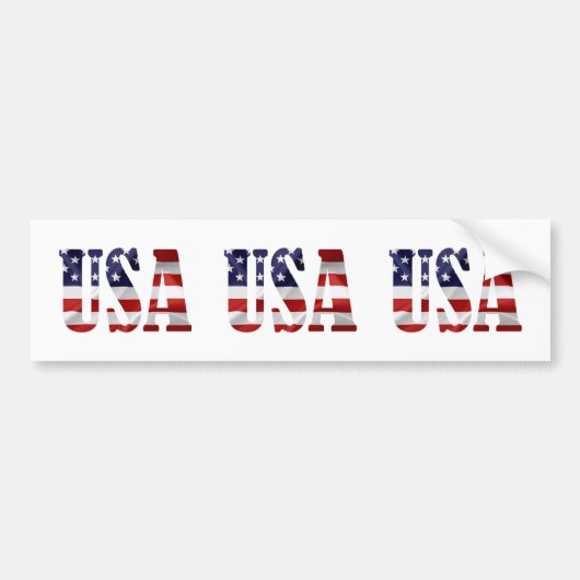 USA Patriotic Bumpersticker (Voorkant)