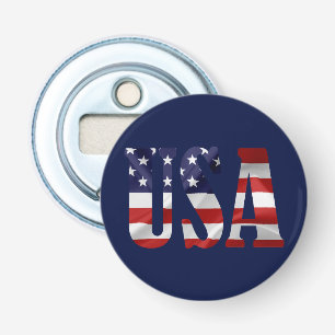 USA Patriotic Button Flesopener