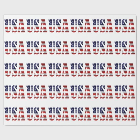 USA Patriotic Cadeaupapier (Vlak)