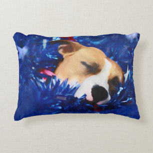 USA Patriotic Dog American Pit Bull Terrier Decoratief Kussen