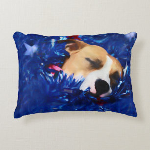 USA Patriotic Dog American Pit Bull Terrier Decoratief Kussen
