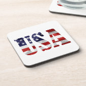 USA Patriotic Drankjes Onderzetter (Linkerzijde)