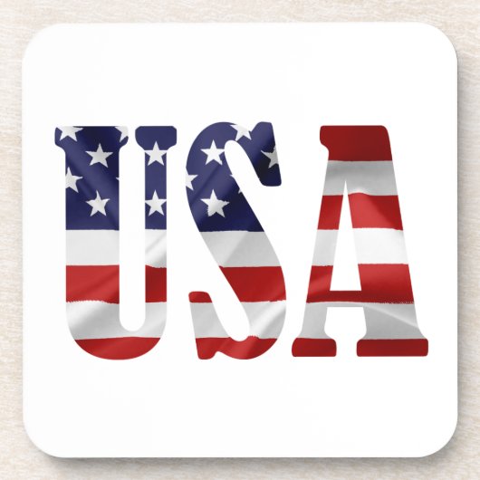 USA Patriotic Drankjes Onderzetter (Voorkant)