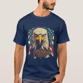 USA Patriotic Eagle American Flag 4th of July Tee T-shirt