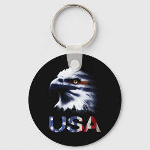 USA Patriotic Eagle Head - 4 juli Onafhankelijkhei Sleutelhanger