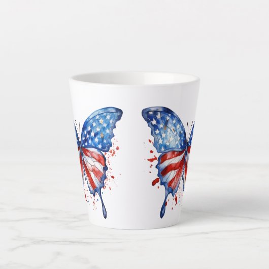 USA Patriotic Latte Mok (Voorkant)