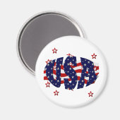 USA-Patriotic Magneet (Voorkant / Achterkant)