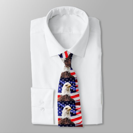 USA Patriotic NeckTie Stropdas (Gebonden)