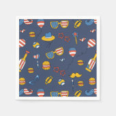 USA Patriotic Paper Napkin Servet (Voorkant)