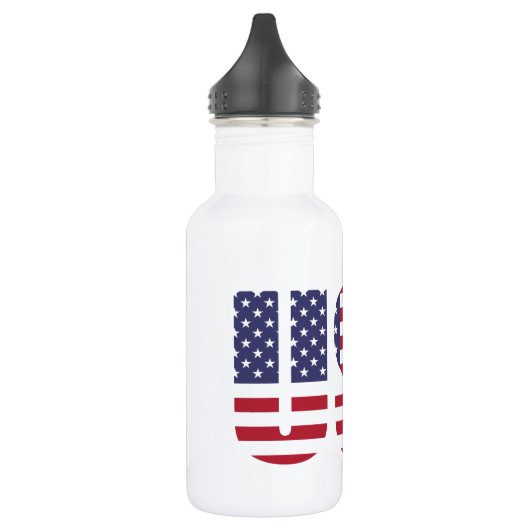USA Patriotic Personalized 18oz. Waterfles (Links)