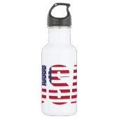 USA Patriotic Personalized 18oz. Waterfles (Voorkant)