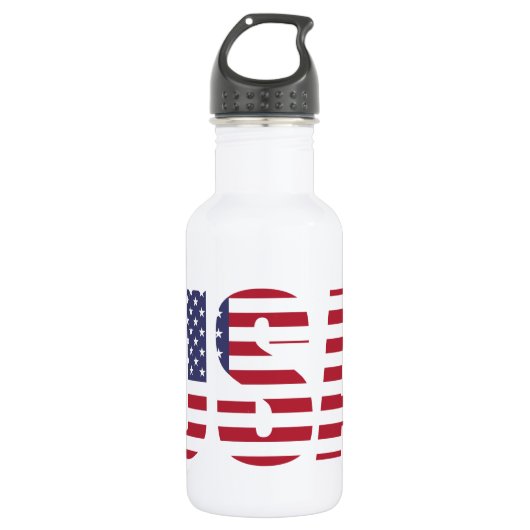 USA Patriotic Personalized 18oz. Waterfles (Voorkant)