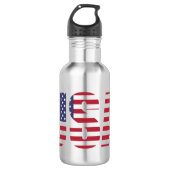 USA Patriotic Personalized 18oz. Waterfles (Voorkant)