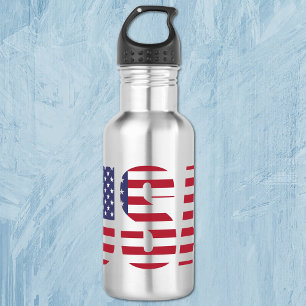 USA Patriotic Personalized 18oz. Waterfles