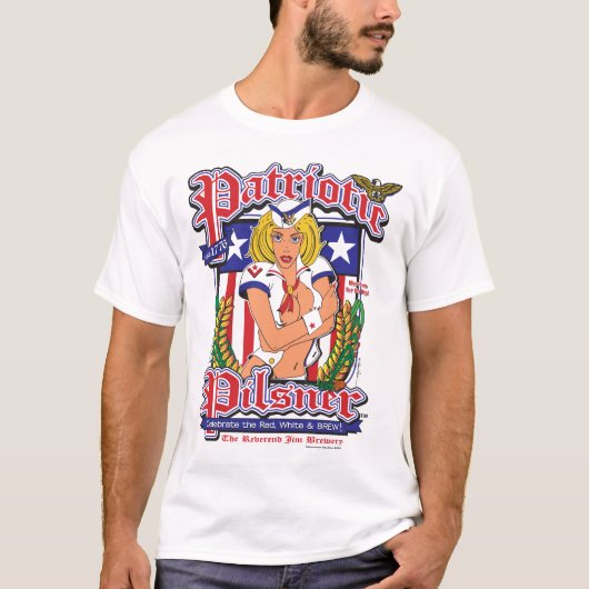USA Patriotic Pilsner T-shirt (Voorkant)