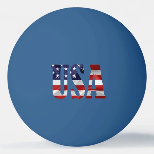 USA Patriotic Pingpongbal (Achterkant)