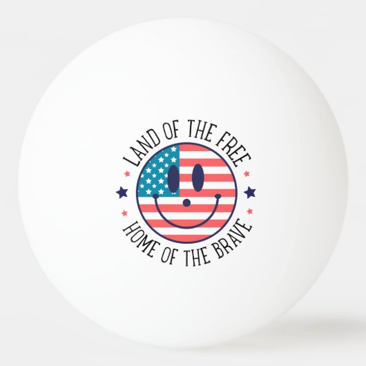 USA Patriotic Pingpongbal (Voorkant)
