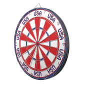 USA Patriotic Red, White, Blue Dartbord (Voorkant Rechts)