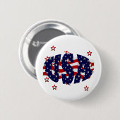 USA-Patriotic Ronde Button 5,7 Cm (Voorkant /achterkant)