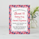 USA Patriotic SWEET 16 Birthday Specialized Kaart (Staand voorkant)