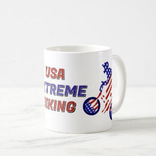 USA Patriotische Fietsen BMX Koffiemok