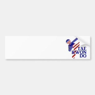 USA Patriotische Martial Arts TAEKWONDO Bumpersticker