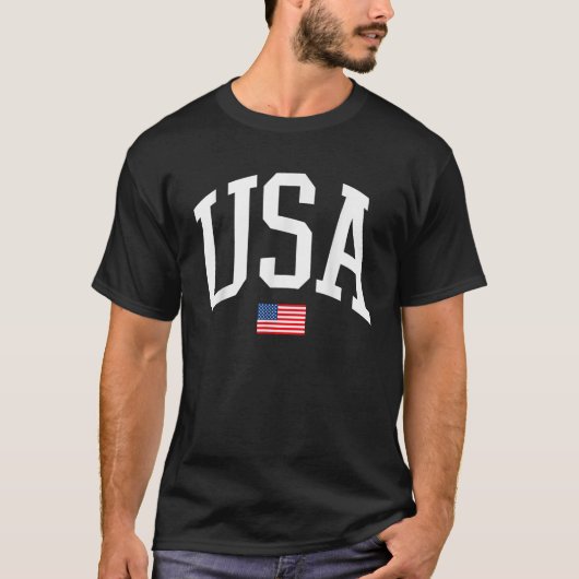 USA Patriottisch Amerika 1776 Happy 4th of July Am T-shirt (Voorkant)