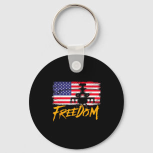 Usa patriottisch - Amerikaanse vlag vrijheid - tro Sleutelhanger