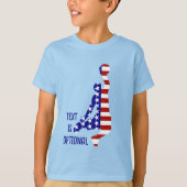 USA Patriottisch BASKETBAL T-shirt (Voorkant)