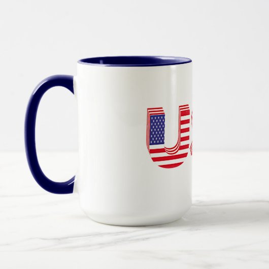 USA, patriottisch design, Mok (Links)